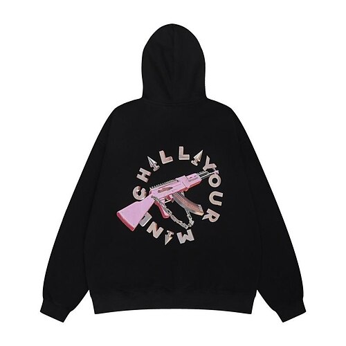 

Inspired by Punk Gothic Gothic Hoodie Print Front Pocket Graphic Hoodie For Men's Women's Unisex Adults' Hot Stamping 100% Polyester Casual Daily