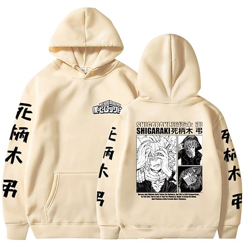 

Inspired by My Hero Academia Shigaraki Tomura Hoodie Cartoon Manga Anime Front Pocket Graphic Hoodie For Men's Women's Unisex Adults' Hot Stamping 100% Polyester