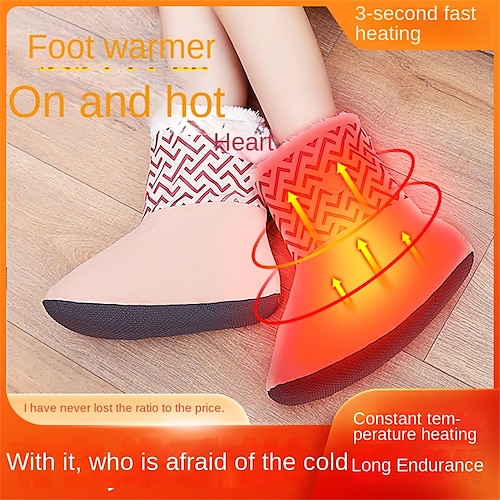 

2022 New Heating Indoor Foot Warmer Office Hot Boots USB Charging Thermostat Walking Foot Warmer Treasure