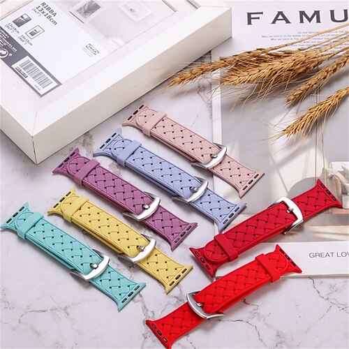 

1PC Smart Watch Band Compatible with Apple iWatch Apple Watch Ultra 49mm Series 8/7/6/5/4/3/2/1 / SE Sport Band for iWatch Smartwatch Strap Wristband Silicone Adjustable Breathable Quick Release