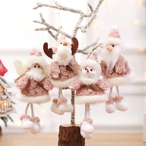 

Christmas Decorative Articles Creative Christmas Pendant Old Snowman Doll Christmas Tree Pendant Mini Doll