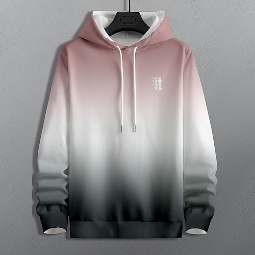 

Men's Unisex Pullover Hoodie Sweatshirt Green Blue Pink Yellow Hooded Color Block Graphic Prints Print Daily Sports 3D Print Streetwear Casual Big and Tall Spring & Fall Clothing Apparel Hoodies