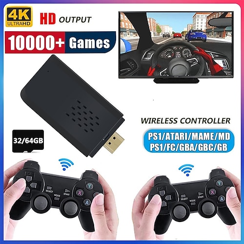 

Video Handheld PC Game Sticks 4K M8 Plus Console 64G 10000 Games Double Wireless Controller Game Stick Retro games For PS1 GBA Dropshipping