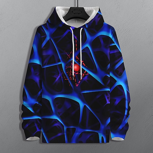 

Men's Unisex Pullover Hoodie Sweatshirt Green Blue Red Hooded Color Block Graphic Prints Print Daily Sports 3D Print Streetwear Casual Big and Tall Spring & Fall Clothing Apparel Hoodies Sweatshirts