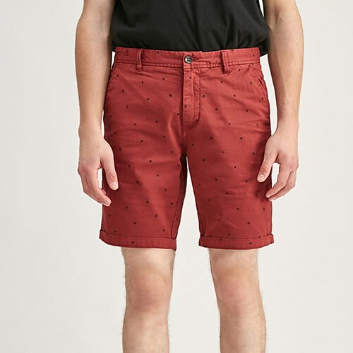 

Men's Shorts Chino Shorts Bermuda shorts Work Shorts Pocket Geometry Comfort Knee Length Casual Daily Holiday Streetwear Stylish Blue Khaki Micro-elastic
