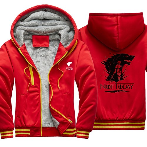 

Inspired by Game of Thrones Wolf Hoodie Anime Outerwear Anime Graphic Outerwear For Men's Women's Unisex Adults' Hot Stamping 100% Polyester Casual Daily