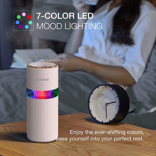 

Mini Car Humidifier Usb Ultra Silent Air Purification and Water Replenishment Colorful Night Light
