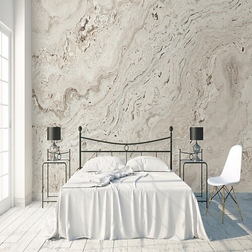 

Abstract Marble Wallpaper Mural White Marble Wall Covering Sticker Peel and Stick Removable PVC/Vinyl Material Self Adhesive/Adhesive Required Wall Decor for Living Room Kitchen Bathroom