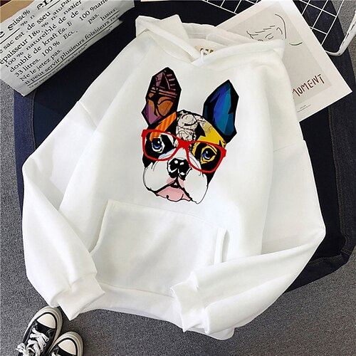 

Inspired by Animal Dog Pug Hoodie Cartoon Manga Anime Front Pocket Graphic Hoodie For Men's Women's Unisex Adults' Hot Stamping 100% Polyester Casual Daily