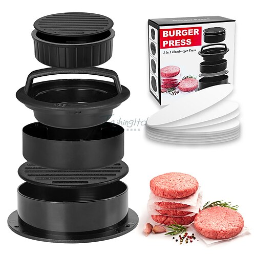 

Burger viande presse patty presse hamburger patty maker presse viande galette boule de riz moule cuisine ensemble d'outils combinaison