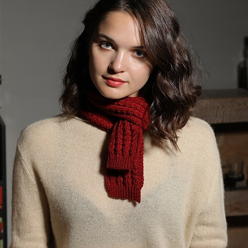 

Women's Girls' Scarves Gift Daily Holiday Acrylic Fibers Casual Warm Casual / Daily 1 PC