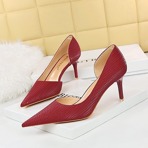 

1363-a1 european and american style fashion sexy nightclub slim stiletto high heel shallow mouth pointed toe side hollow single shoes women's shoes