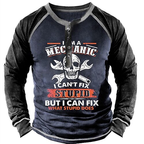 

Men's Sweatshirt Pullover Navy Blue Gray Crew Neck Skull Graphic Prints Patchwork Print Casual Daily Sports 3D Print Basic Designer Casual Spring Fall Clothing Apparel Hoodies Sweatshirts