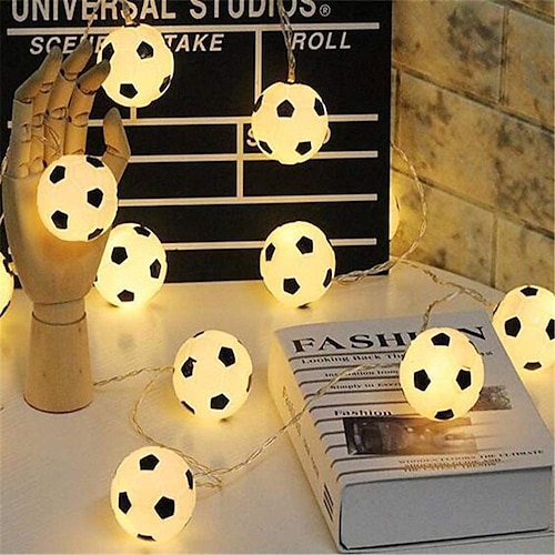  LED Football String Lights Euro Cup 3M 1.5M Battery or USB Operation World Cup DIY Football Fairy Lights Bar KTV Club Party Children's Room Decoration