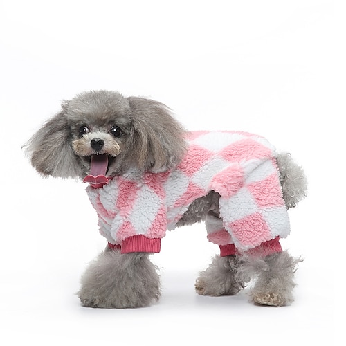 

New Four Legged Pet Clothes Autumn And Winter Clothes Home Dog Clothes Flannel Pajamas Pet One-piece Pajamas Home