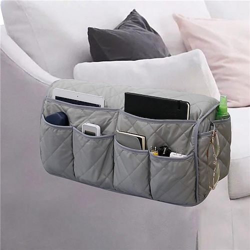 

Wasserdichter Sofabezug, Armlehnenbezug, Organizer, Fernbedienungshalter für Liege, Couch, Sessel, Caddy mit 14 Taschen für TV-Fernbedienungen, Bücher, Zeitschriften, iPad