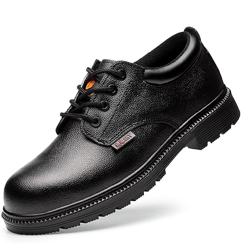 

Unisex Trainers Athletic Shoes Safety Shoe Boots Safety Shoes Sporty Classic Chinoiserie Office & Career Safety Shoes Cowhide Non-slipping Wear Proof Booties / Ankle Boots Black Spring Summer