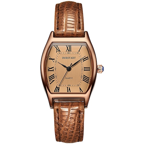 

Quartz Watch for Women Analog Quartz Stylish Fashion Casual Waterproof Creative Stainless Steel PU Leather Fashion Creative