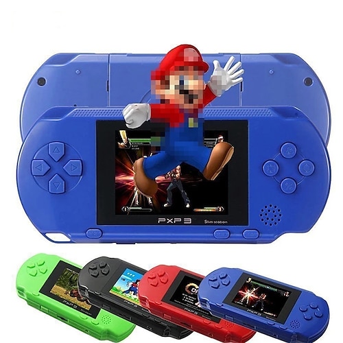 

16 Bit PXP3 Handheld Game Player Video Gaming Console with AV Cable Game Cards Classic Child Family Video PXP 3 Game Console