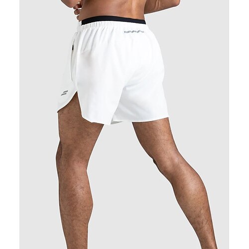 

Men's Running Shorts Athletic Shorts Pocket Split Bottoms Athletic Athleisure Breathable Quick Dry Moisture Wicking Marathon Running Jogging Sportswear Activewear Solid Colored Black Army Green Dark