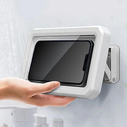 

Retractable Rotatable Waterproof Lazy Mobile Phone,Shower And Wall Bracket Phone Shower Case