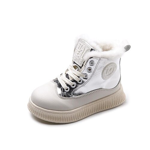 

Girls' Boots Daily Casual Boots Ankle Boots Casual Synthetics Big Kids(7years ) School Casual Daily Outdoor Silver Black Winter Fall