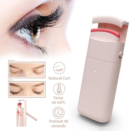

Electric Heated Eyelash Curler Long-Lasting Curl Electric Eye Lash Perm Eyelashes Clip Eyelash Curler Device Makeup Tools