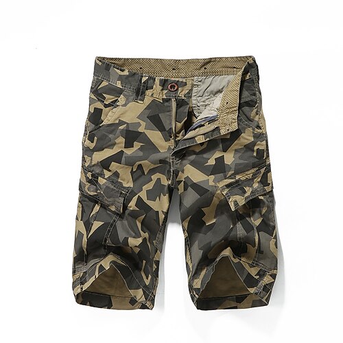 

Hombre Pantalón Corto Cargo Pantalón corto Shorts para senderismo Cremallera Bolsillo Color Camuflaje Diario Festivos 100% Algodón Ropa de calle Elegante Ejercito verde Caqui Rígido