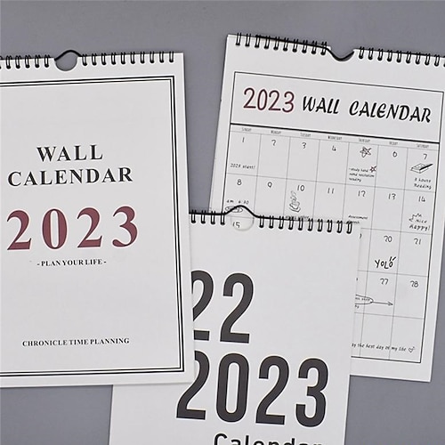 

2023 Simple Wall Calendar Weekly Monthly Planner Agenda Organizer Home Office Hanging Wall Calendar Daily Schedule Planner