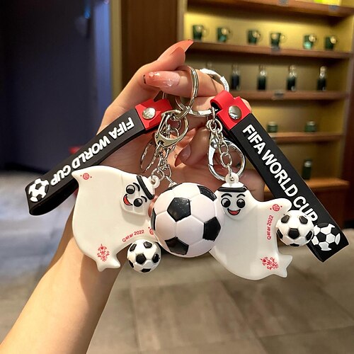 

2022 qatar world cup mascot fan keychain pendant exquisite men's and women's bag pendant