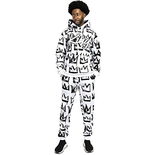 

Men's Tracksuit Hoodies Set Red White Hooded Graphic Graffiti 2 Piece Print Sports Outdoor Casual Sports 3D Print Basic Streetwear Designer Fall Spring Clothing Apparel King Hoodies Sweatshirts