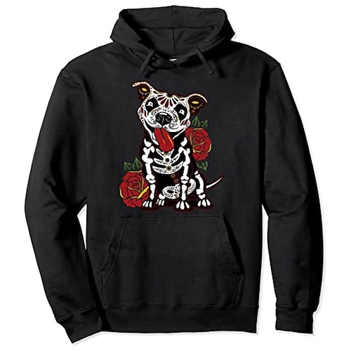 

Inspired by Sugar Skull Mexican Hoodie Cartoon Manga Anime Front Pocket Graphic Hoodie For Men's Women's Unisex Adults' Hot Stamping 100% Polyester Casual Daily