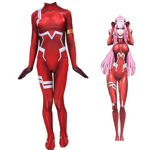 

Zentai Suits 02 Darling in the Franxx Kid's Adults' Cosplay Costumes Leotards Men's Women's Graphic Halloween Carnival Masquerade / Leotard / Onesie