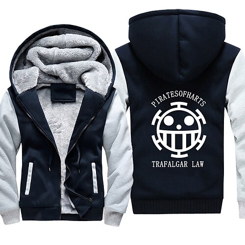 One Piece Trafalgar Law Hoodie Anime Outerwear Anime Graphic For Couple s Men s Women s Adults Hot Stamping Casual Daily 2024 39.99