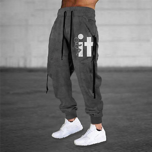 

Men's Sweatpants Joggers Trousers Drawstring Elastic Waist 3D Print Graphic Prints Comfort Sports Outdoor Casual Daily Cotton Blend Streetwear Designer Green Blue Micro-elastic