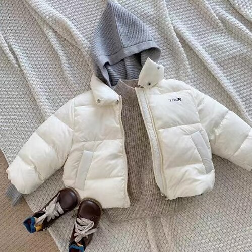 

Toddler Boys Hoodie Jacket Outerwear Solid Color Long Sleeve Coat Outdoor Fashion Adorable Black Blue khaki Winter Fall 3-7 Years