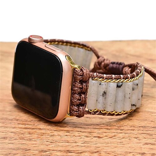 

1PC Smart Watch Band Compatible with Apple iWatch Apple Watch Ultra 49mm Series 8/7/6/5/4/3/2/1 / SE Handmade Braided Rope for iWatch Smartwatch Strap Wristband Fabric Handmade Adjustable Breathable