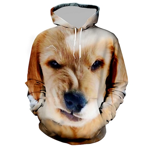 

Herren Hoodie Sweatshirt Kapuze Grün Blau Braun Mit Kapuze Tier Hund Grafik-Drucke Bedruckt Täglich Sport 3D-Druck Basic Strassenmode Designer Frühling Herbst Bekleidung Kapuzenpullover Sweatshirts