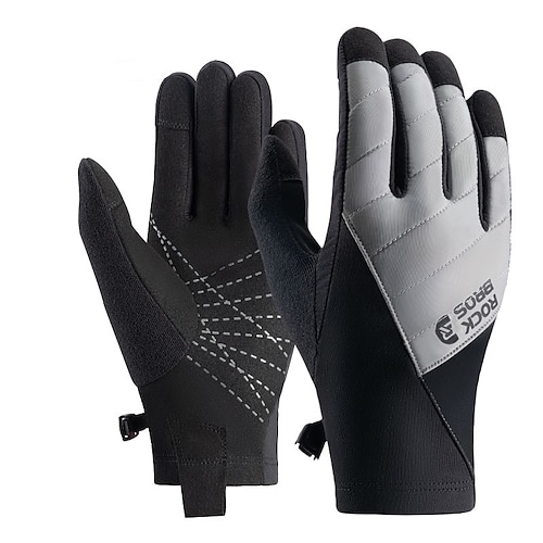 

Guantes de Invierno Guantes de Ciclismo Guantes Táctiles Invierno Dedos completos A prueba de resbalones Impermeable Resistente a la lluvia Mantiene abrigado Guantes Deportivos Ciclismo de Pista