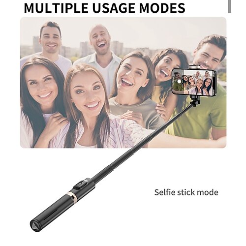 

Portable Aluminum Alloy Selfie Stick Phone Tripod with Wireless Remote Shutter Compatible with iPhone 14 13 12 11 pro Xs Max Xr X 8 7 6 Plus, Android Samsung Smartphone