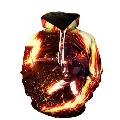 

Inspired by One Piece Film: Red Sabo Hoodie Cartoon Manga Anime Front Pocket Graphic Hoodie For Men's Women's Unisex Adults' 3D Print 100% Polyester Casual Daily