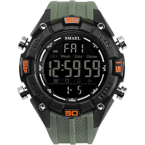 

Men Watches Digital SMAEL Watch Waterproof LED Clock Alarm reloj hombre Stopwatch Black Wristwatch 1352 Sport Watches Digital