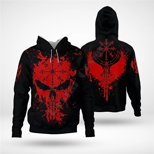 

Inspired by Sugar Skull Mexican Hoodie Cartoon Manga Anime Front Pocket Graphic Hoodie For Men's Women's Unisex Adults' 3D Print 100% Polyester Casual Daily