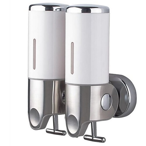 

Soap Dispenser Wall Mounted Bathroom Shower Pump Dispenser for Shower Gel Shampoo Soap White (2500ml)