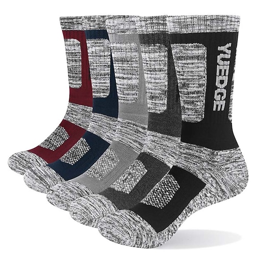 

Herren 5 Paare Socken Kompressionssocken Socken Stricken Wandersocken Schwarz 1 Schwarz Farbe Baumwolle Farbblock Buchstabe Casual Täglich Sport Mittel Frühling, Herbst, Winter, Sommer Modisch Komfort