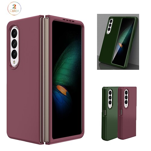

telefono Custodia Per Samsung Galaxy Custodia flip Z Fold 4 Cornice antiurto Con chiusura magnetica Protettivo per tutto il corpo Tinta unita TPU