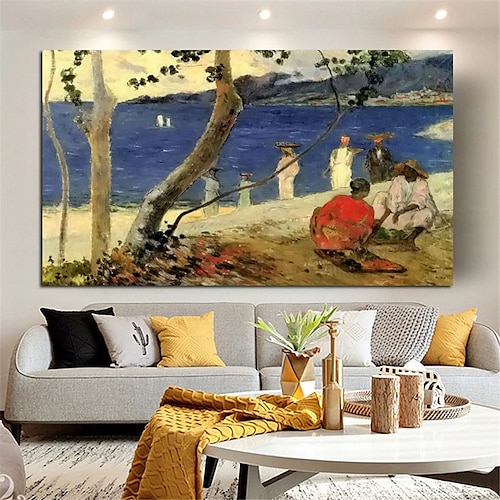 

Handmade Hand Painted Oil Painting Wall Modern Abstract Famouse Painting Paul Gauguin Painting Home Decoration Decor Rolled Canvas No Frame Unstretched