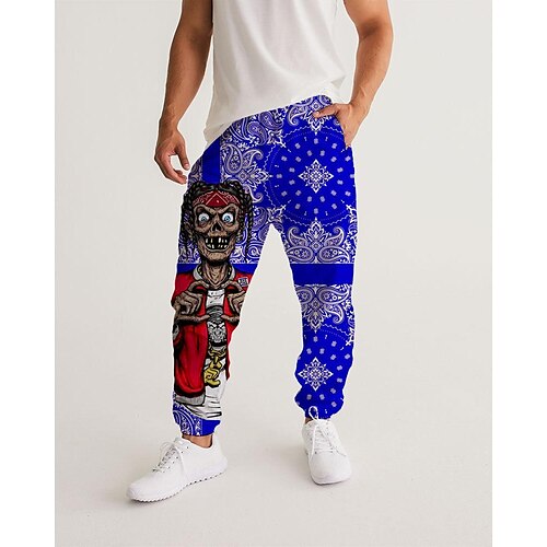 

Men's Sweatpants Joggers Trousers Drawstring Elastic Waist 3D Print Graphic Prints Comfort Sports Outdoor Casual Daily Streetwear Designer Blue Red Micro-elastic
