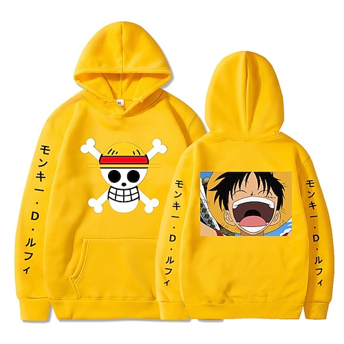 

Inspired by One Piece Film: Red Monkey D. Luffy Hoodie Cartoon Manga Anime Front Pocket Graphic Hoodie For Men's Women's Unisex Adults' Hot Stamping 100% Polyester Casual Daily