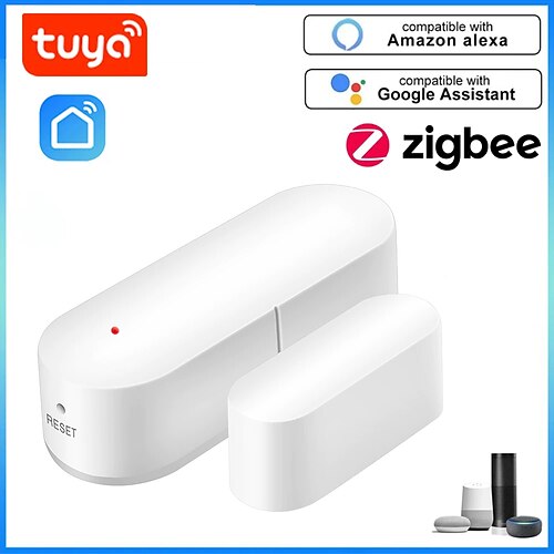 

Tuya Smart ZigBee Door Window Contact Sensor Smart Home Wireless Door Detectors Open/Close APP Remote Alarm